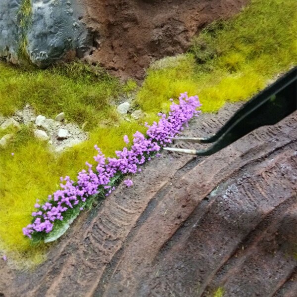 Simulation flowers Sand table model Architectural scene Outdoor Landscape Scene Platform DIY handmade materials