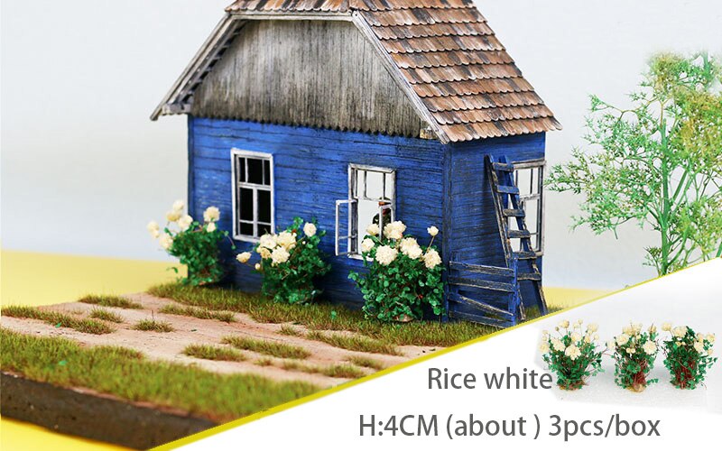 Miniature model Fine shrub flower vegetation Military model scenario making materials H4CM