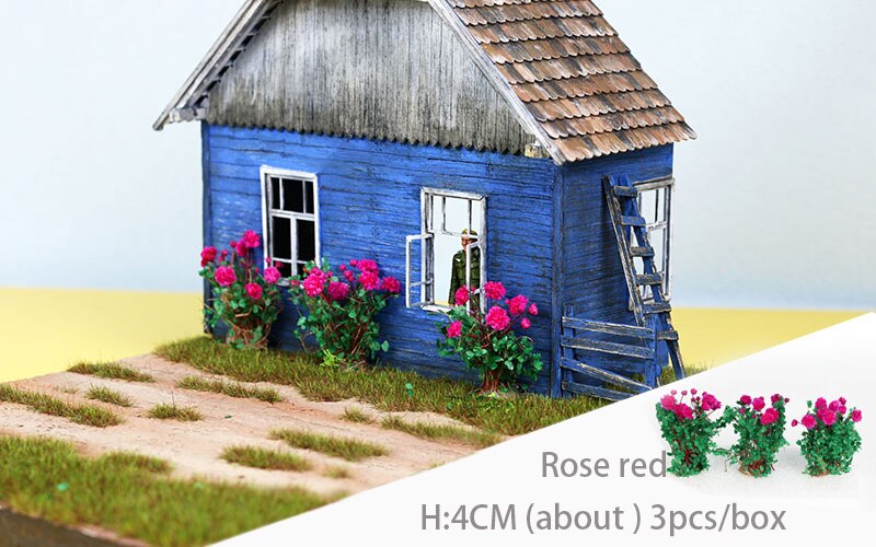 Miniature model Fine shrub flower vegetation Military model scenario making materials H4CM