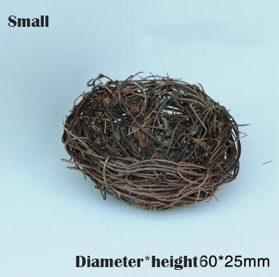 miniature Resin rattan Bird's nest 6 cm Bird eggs 1.2cm Micro-landscape DIY toys Ornament Landscape Sand Table Materials