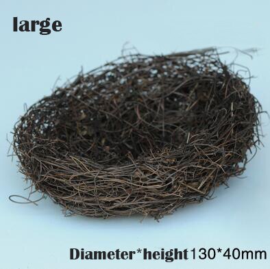 miniature Resin rattan Bird's nest 6 cm Bird eggs 1.2cm Micro-landscape DIY toys Ornament Landscape Sand Table Materials