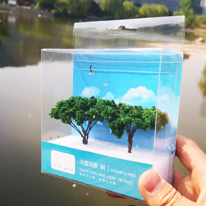 Miniaturization model Landscape tree and street tree model Production materials of scene platform DIY scenario materials