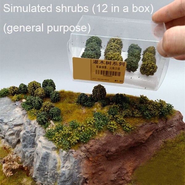 Simulated shrub Military scenario shrub Sand Table Landscape Tree Model DIY handmade materials scale models scene landscape