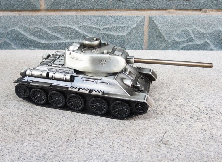 1:48 Scale World War II Soviet Union Classic Simulation Military T34 Tank Plastic Model Collectibles Souvenirs Toys Model