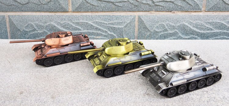 1:48 Scale World War II Soviet Union Classic Simulation Military T34 Tank Plastic Model Collectibles Souvenirs Toys Model