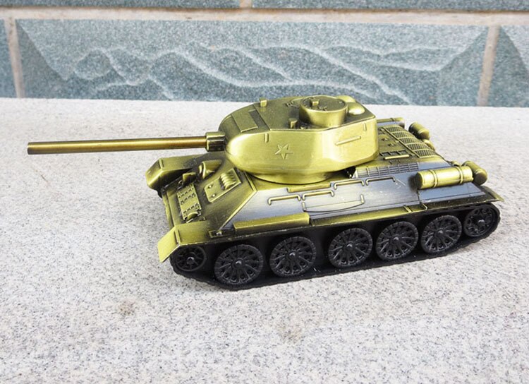 1:48 Scale World War II Soviet Union Classic Simulation Military T34 Tank Plastic Model Collectibles Souvenirs Toys Model