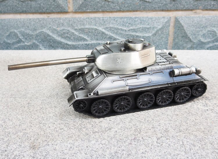 1:48 Scale World War II Soviet Union Classic Simulation Military T34 Tank Plastic Model Collectibles Souvenirs Toys Model