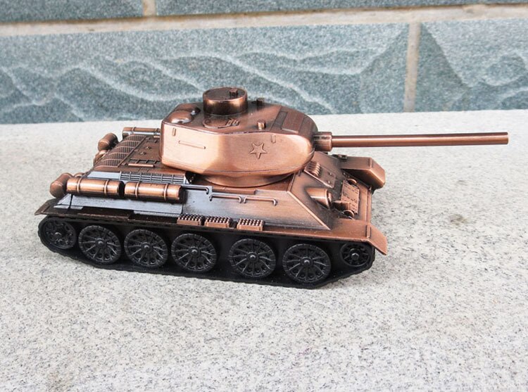 1:48 Scale World War II Soviet Union Classic Simulation Military T34 Tank Plastic Model Collectibles Souvenirs Toys Model