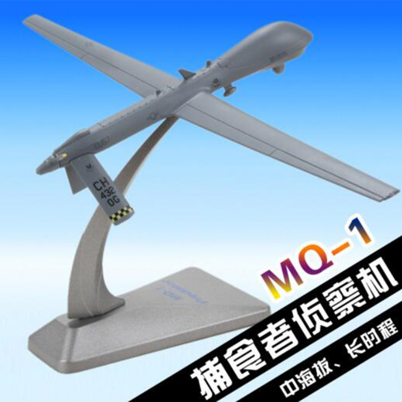 American 1/72 scale U.S. Navy Army MQ-1 Predator Drone Reconnaissance Aircraft Diecast airplane models adult display collections