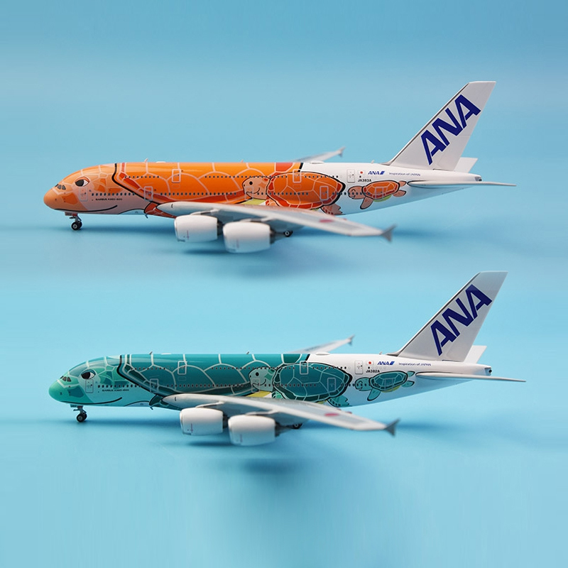 1: 400 scale A380 aircraft model ANA Japan JA382A Kai JA383A Kala Turtle Aviation alloy die-casting aircraft 1: 400 scale A380 aircraft model ANA Japan JA382A Kai JA383A Kala Turtle Aviation alloy die-casting aircraft