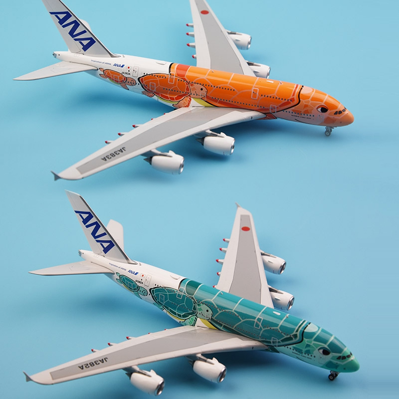 1: 400 scale A380 aircraft model ANA Japan JA382A Kai JA383A Kala Turtle Aviation alloy die-casting aircraft 1: 400 scale A380 aircraft model ANA Japan JA382A Kai JA383A Kala Turtle Aviation alloy die-casting aircraft