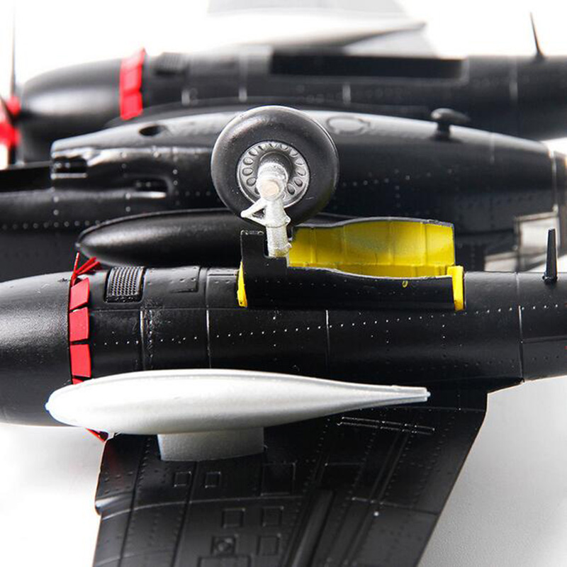 American 1/72 scale US Black Widow P61 Airplane P61 two Propellers aircraft Static model adult children toy military collections