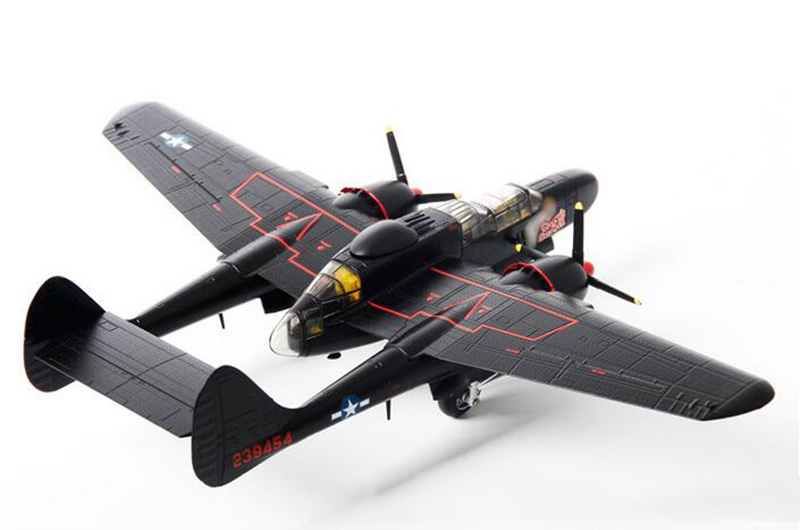American 1/72 scale US Black Widow P61 Airplane P61 two Propellers aircraft Static model adult children toy military collections