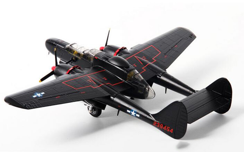 American 1/72 scale US Black Widow P61 Airplane P61 two Propellers aircraft Static model adult children toy military collections