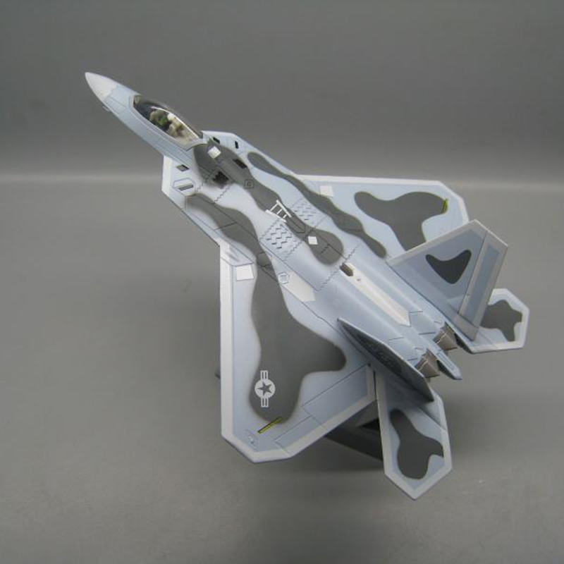 USA Raptor Fighter 1/100 Scale Camouflage Military Aircraft Model Toys Lockheed&Boeing F22 Plane Air Force Diecast MetalAirplane USA Raptor Fighter 1/100 Scale Camouflage Military Aircraft Model Toys Lockheed&Boeing F22 Plane Air Force Diecast MetalAirplane