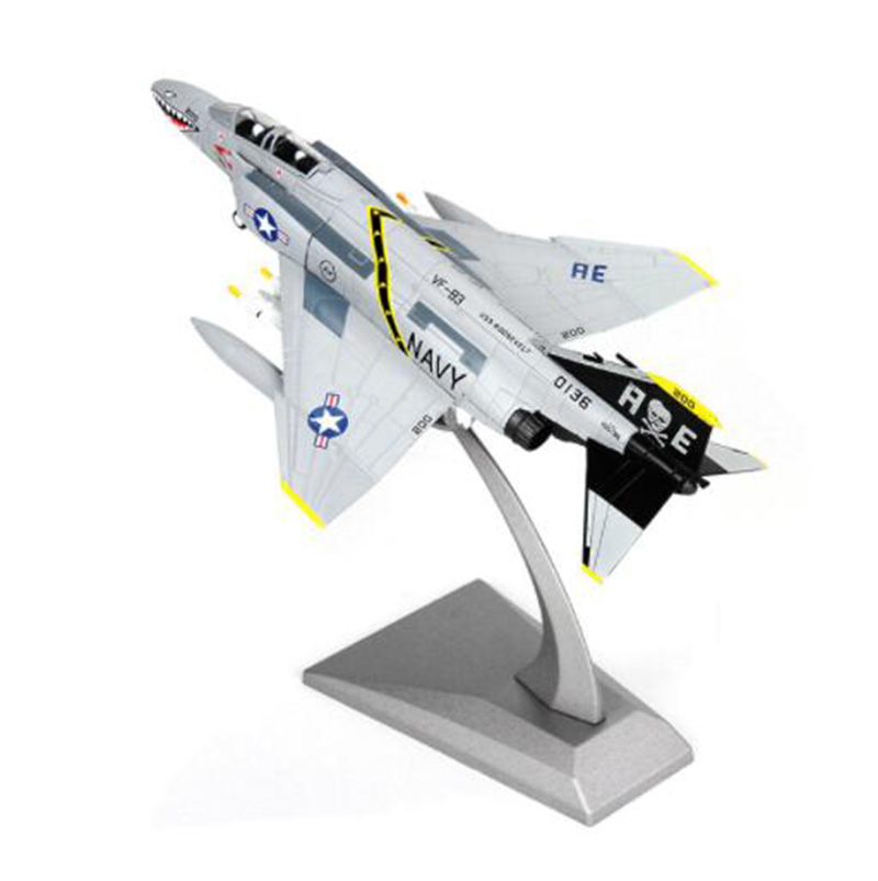 1/100 scale F-4C Static military aircraft plane models toy adult children Diecast Alloy airplane toys for display collections