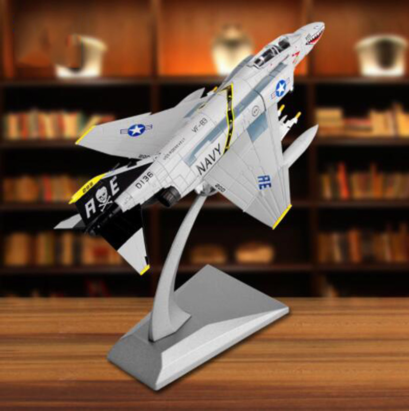 1/100 scale F-4C Static military aircraft plane models toy adult children Diecast Alloy airplane toys for display collections