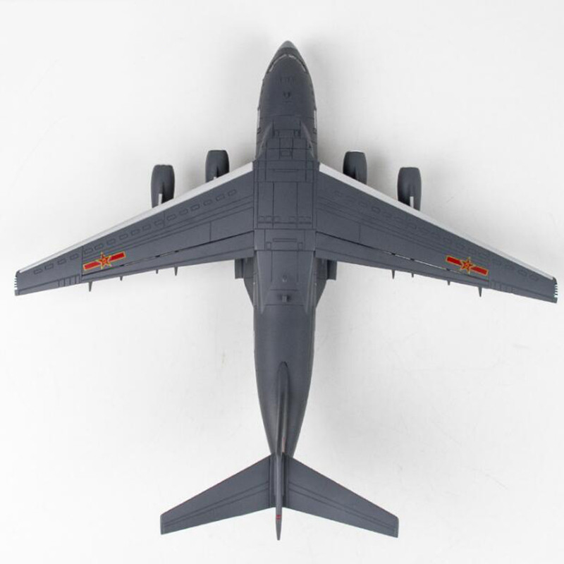 1/144 scale IL-76 China Y-20 Black military Transport machine aircraft Navy Army fighter Static airliner airplane model toy