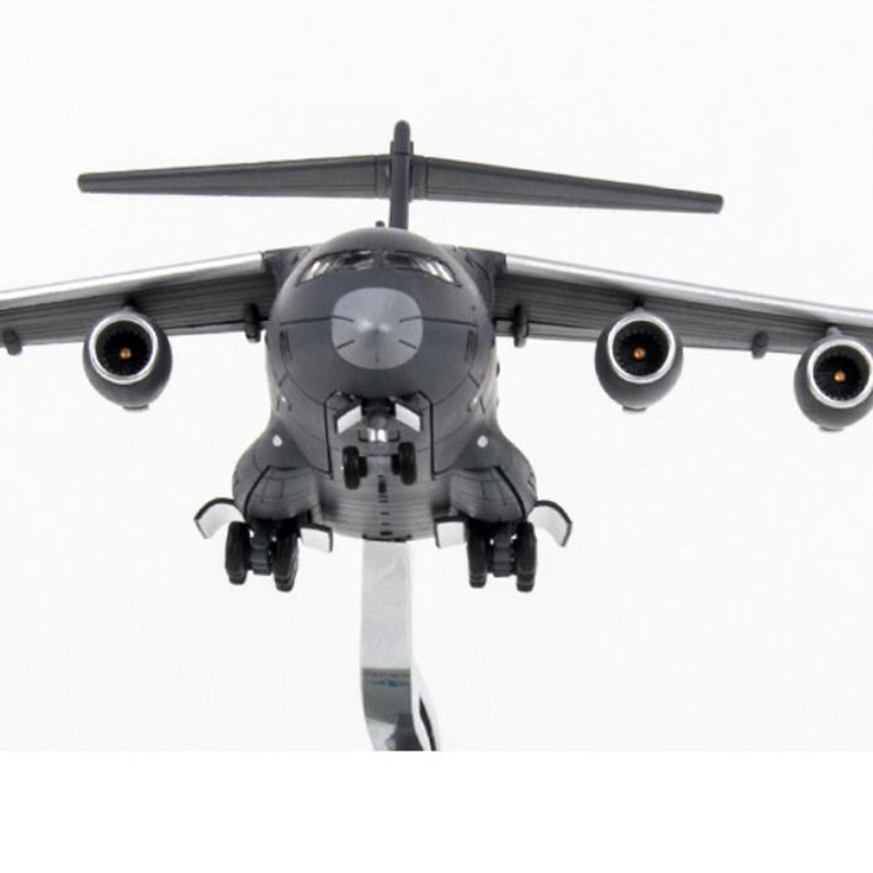 1/144 scale IL-76 China Y-20 Black military Transport machine aircraft Navy Army fighter Static airliner airplane model toy