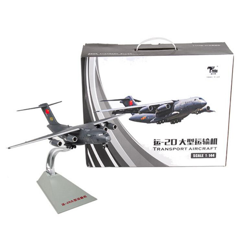1/144 scale IL-76 China Y-20 Black military Transport machine aircraft Navy Army fighter Static airliner airplane model toy