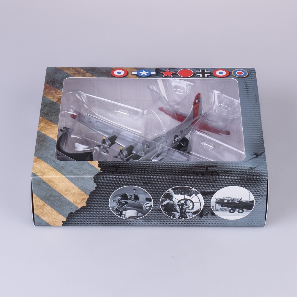 1/144 Scale World War 2 Classic Bomber Boeing B17 Aircraft Retro Airplane B17 Model Children Toys Gifts For Display Collections