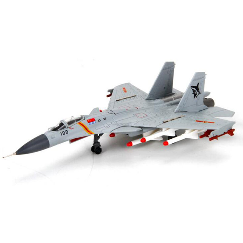 Standable Airplane Model 1/100 Scale Navy China J-15 Similar Russian Su 33 War Air Plane Adult Child Kid Gift Present