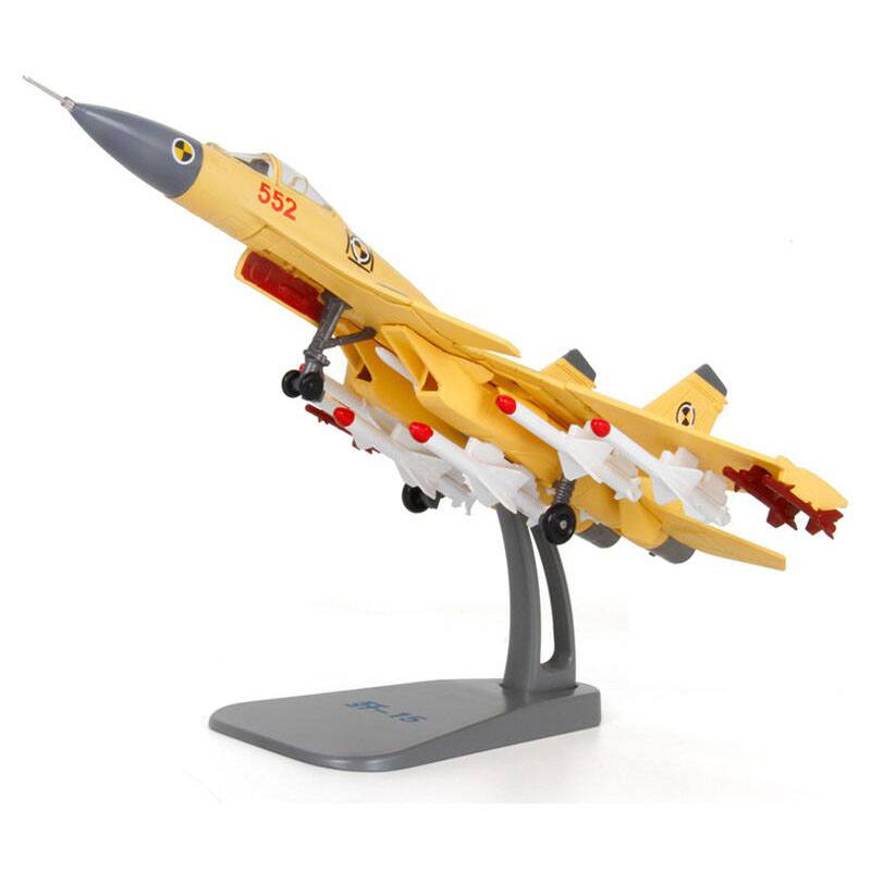 Standable Airplane Model 1/100 Scale Navy China J-15 Similar Russian Su 33 War Air Plane Adult Child Kid Gift Present
