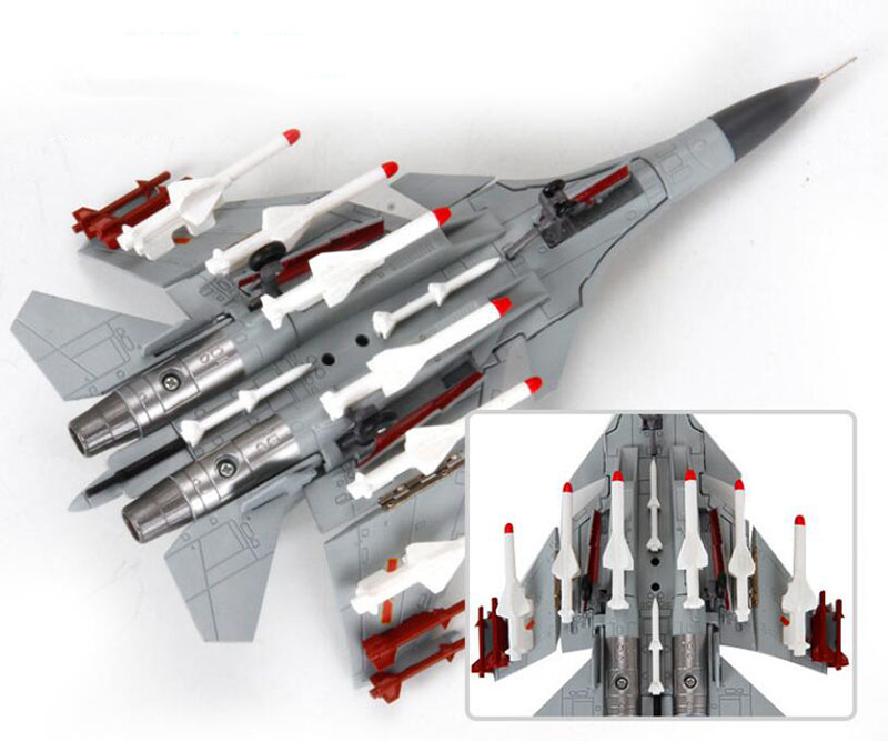 Standable Airplane Model 1/100 Scale Navy China J-15 Similar Russian Su 33 War Air Plane Adult Child Kid Gift Present