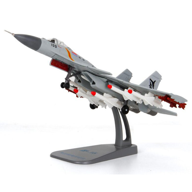 Standable Airplane Model 1/100 Scale Navy China J-15 Similar Russian Su 33 War Air Plane Adult Child Kid Gift Present