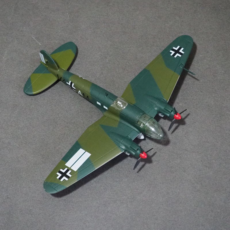 11CM HEINKEL HE111 Fighter WWII Alloy Germany Aircraft Airplane Plane Model Toy for Display Collections Souvenir Collectible