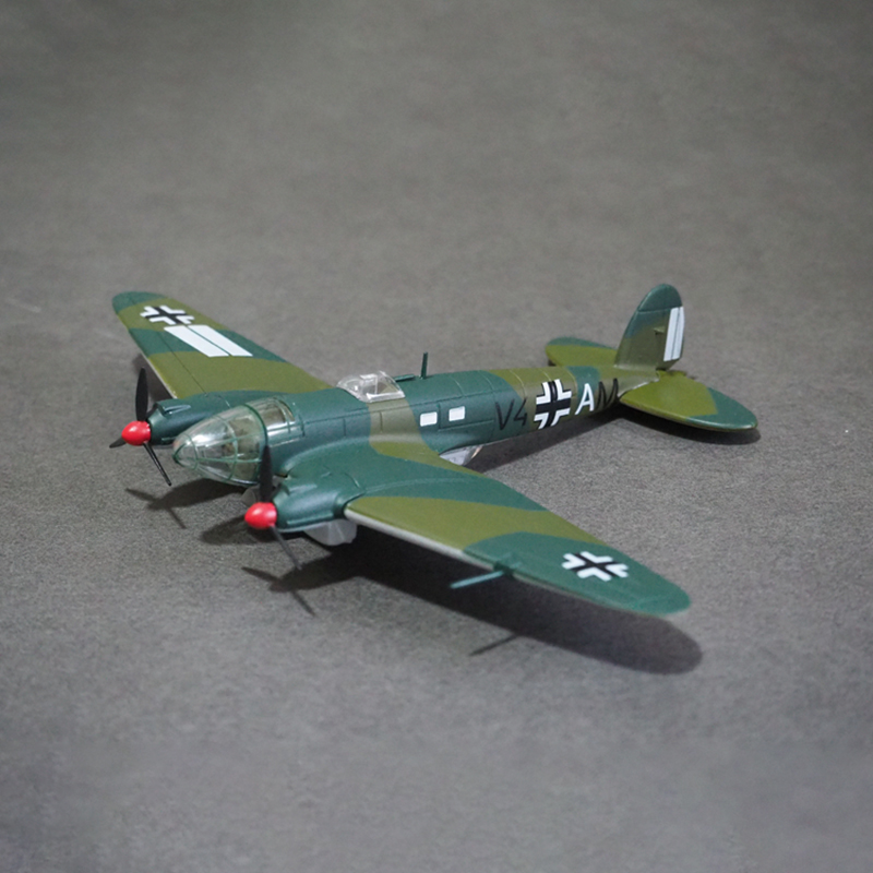 11CM HEINKEL HE111 Fighter WWII Alloy Germany Aircraft Airplane Plane Model Toy for Display Collections Souvenir Collectible