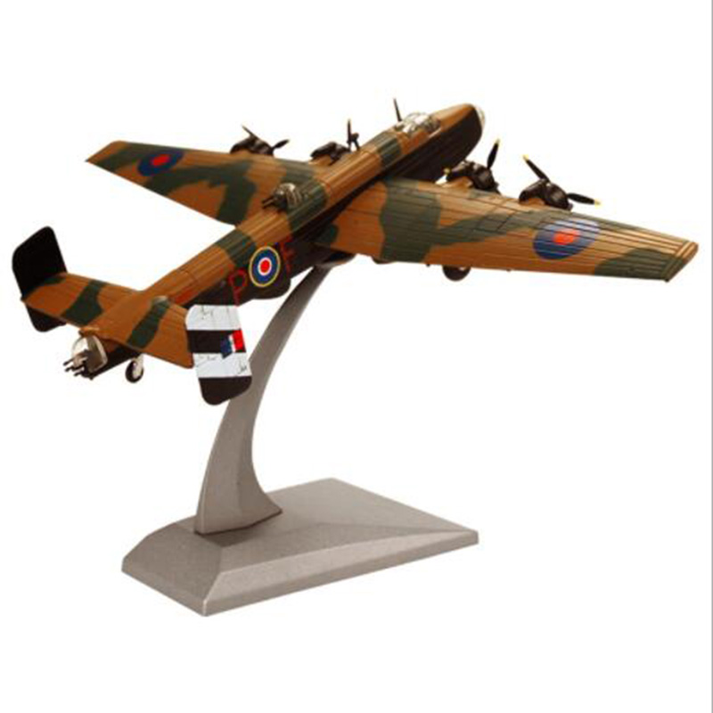 1/144 scale Halifax Retro fighter airplane model WWII Bomber Alloy aircraft adult children toys display Decoration collections