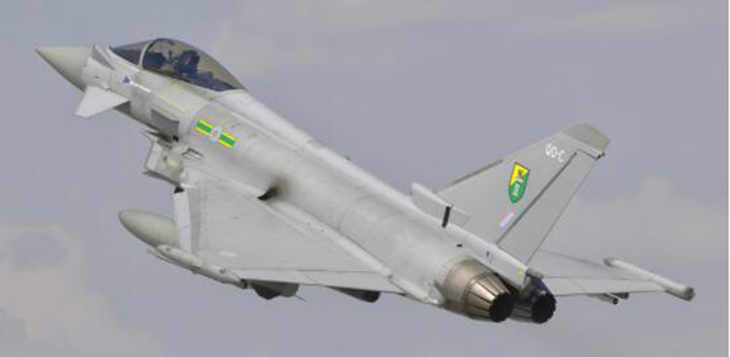 1/100 Scale Typhoon Fighter plane military aircraft Static Diecast Metal airplane model adult children display collection toys