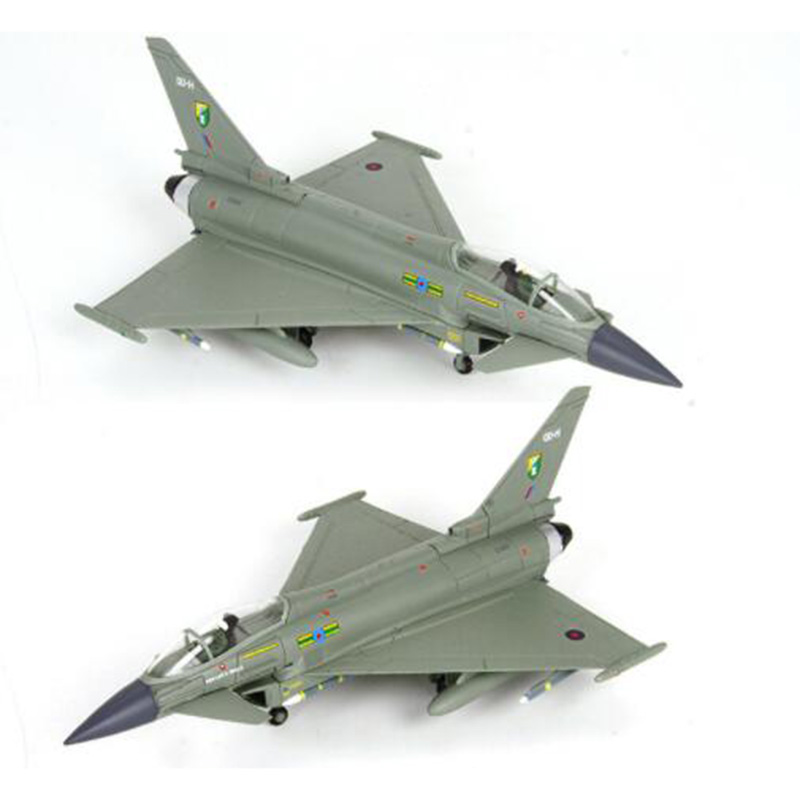 1/100 Scale Typhoon Fighter plane military aircraft Static Diecast Metal airplane model adult children display collection toys