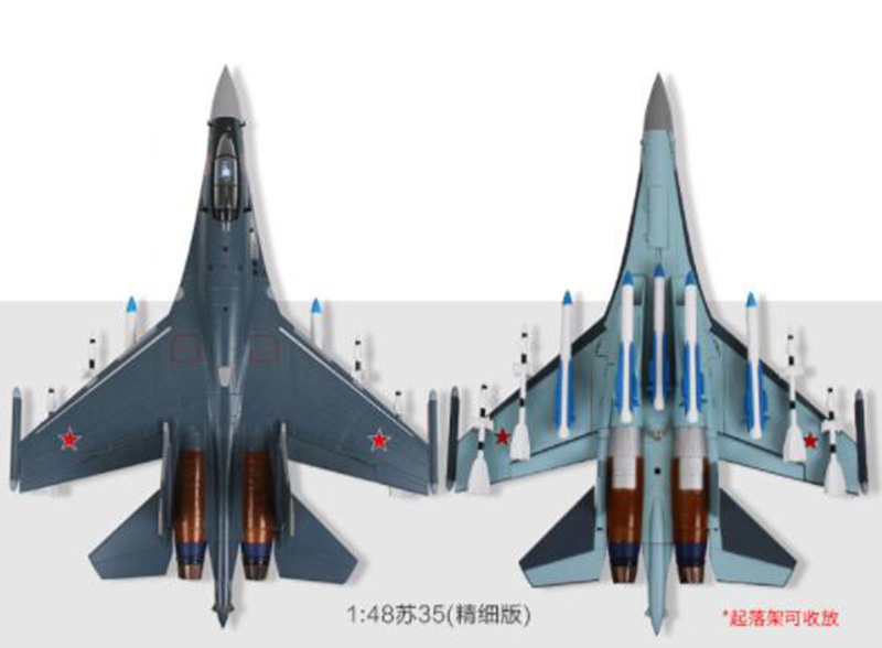 1/48 scale Soviet Union Navy Army Su-35 fighter aircraft Russia Metal Diecast airplane model Kids toys for display collections