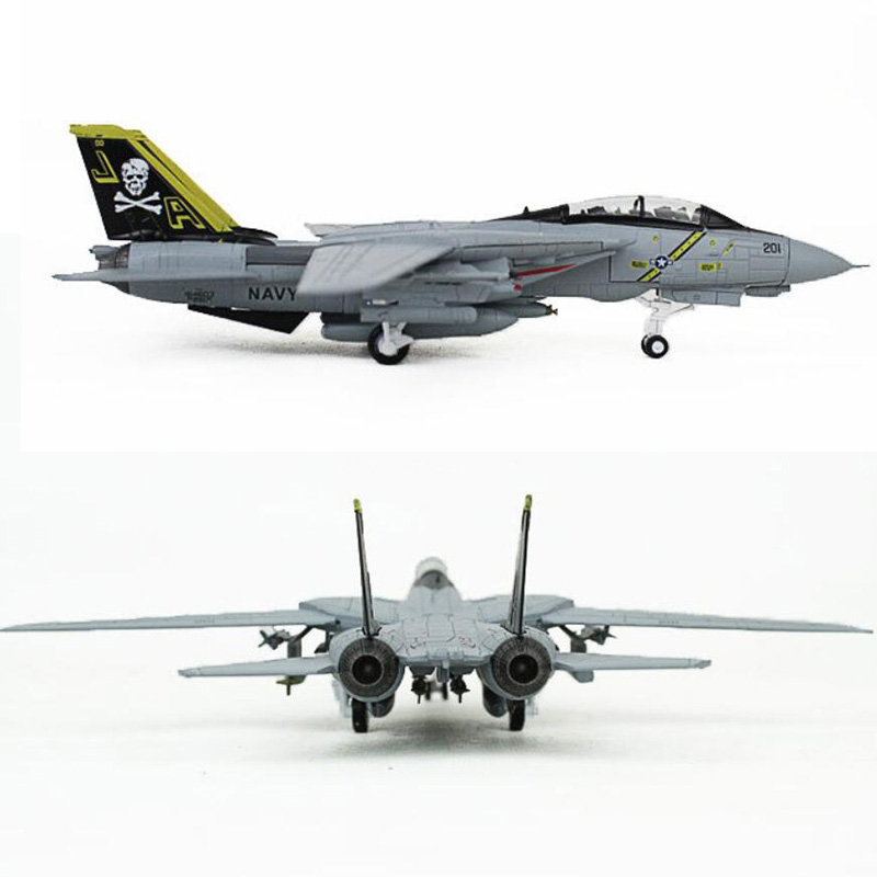 USA 1/100 Military reconnaissance aircraft Model Toys Tomcat F-14A/B AJ200 VF-84 Fighter Navy Army Air Force Diecast Metal Plane USA 1/100 Military reconnaissance aircraft Model Toys Tomcat F-14A/B AJ200 VF-84 Fighter Navy Army Air Force Diecast Metal Plane