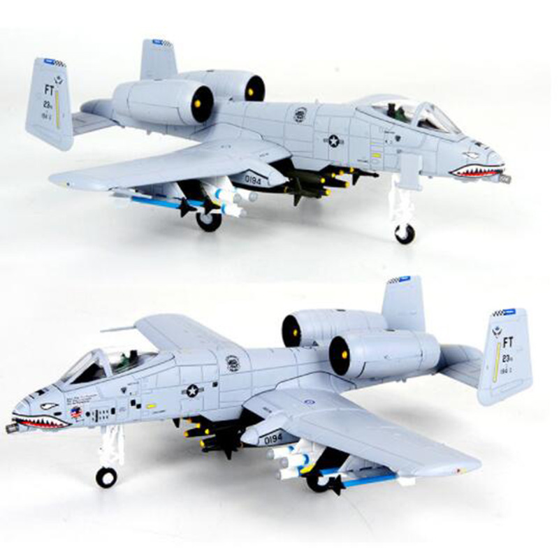 1/100 scale American A10 Fighter attack military aircraft Static Diecast Metal airplane model show collection Collection Toys