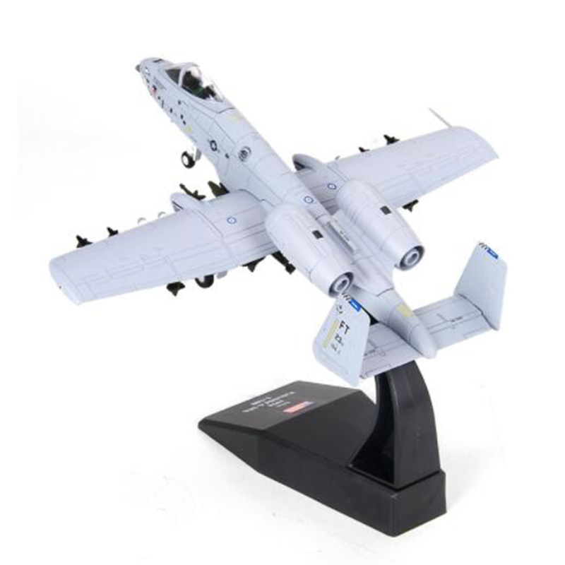 1/100 scale American A10 Fighter attack military aircraft Static Diecast Metal airplane model show collection Collection Toys