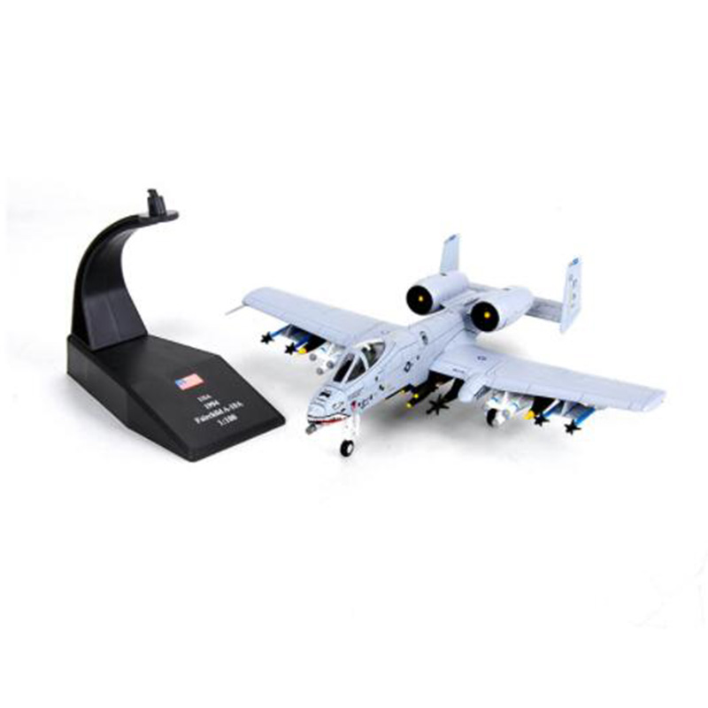 1/100 scale American A10 Fighter attack military aircraft Static Diecast Metal airplane model show collection Collection Toys