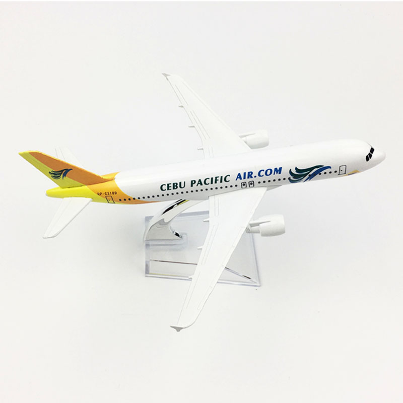 1/400 Scale Alloy Airplane Airbus 320 A320 CEBU PACIFIC Airline Air Passenger Plane Model Diecast Aircraft Collections Toys