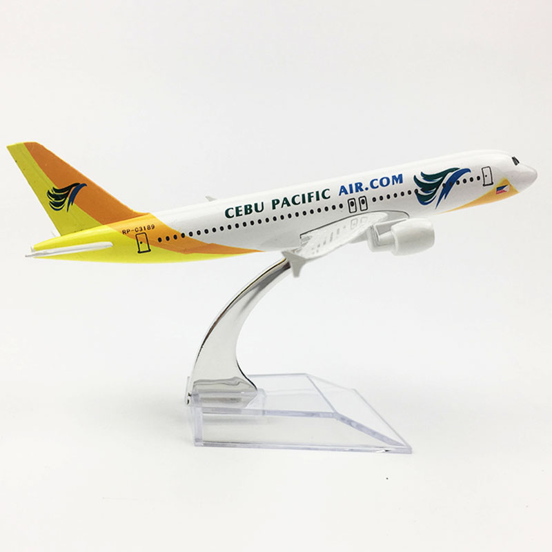 1/400 Scale Alloy Airplane Airbus 320 A320 CEBU PACIFIC Airline Air Passenger Plane Model Diecast Aircraft Collections Toys