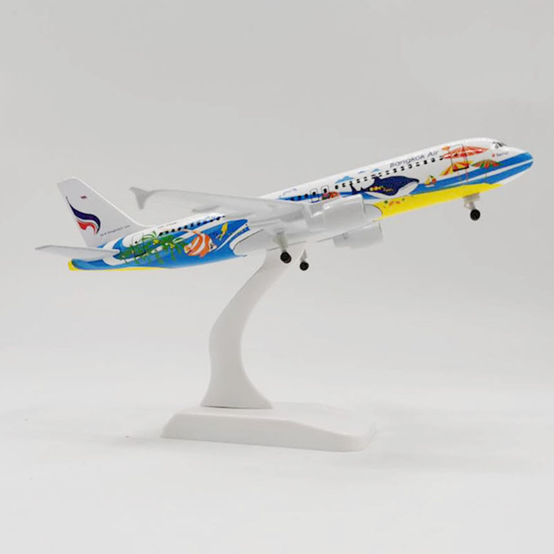 2020 passenger aircraft model 20CM 1: 300 scale A320 NEO Bankok fish aviation aircraft alloy standing aircraft collection model