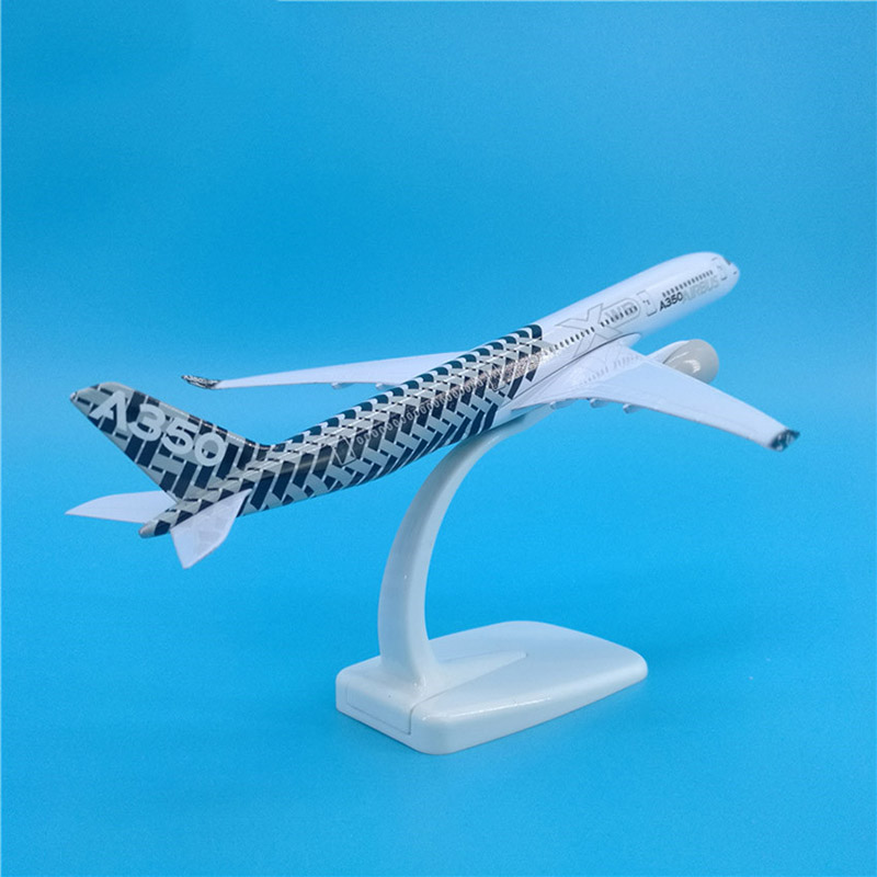 20CM Small Plane 1:300 Scale Airbus A350 XWB Airlines Aircraft Alloy Toy With base Diecast Children Toy Airplane For Collections