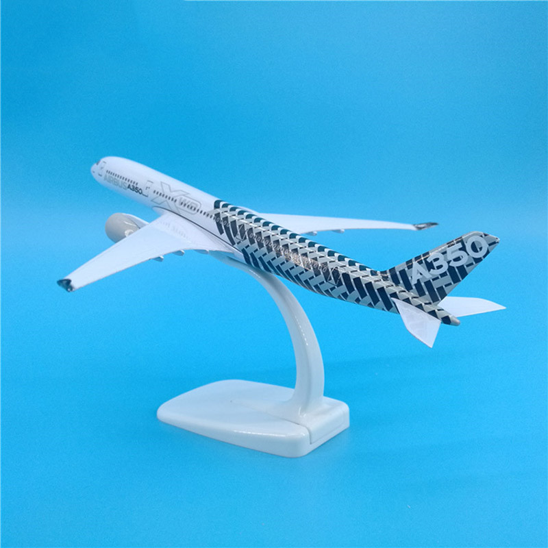 20CM Small Plane 1:300 Scale Airbus A350 XWB Airlines Aircraft Alloy Toy With base Diecast Children Toy Airplane For Collections