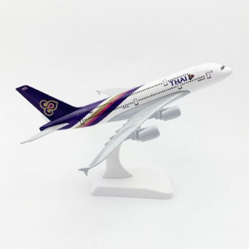 20CM 1:400 Airbus 380 A380 model THAI Thailand airplanes with base alloy aircraft plane collectible display toy model collection