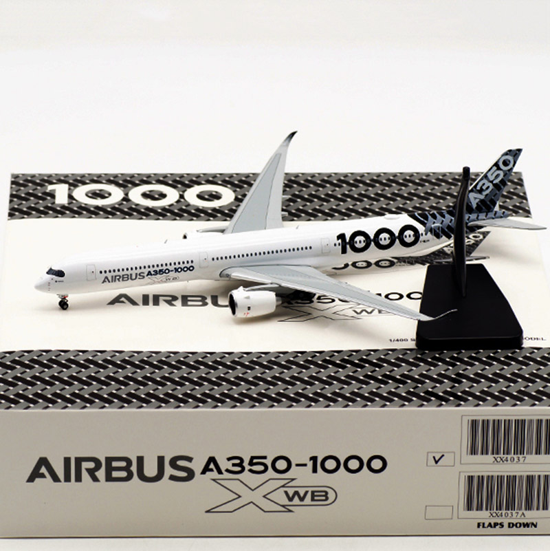 1: 400 scale 18.6CM simulation 350 A350-1000 Airbus passenger airplane landing gear alloy model toy collection display gift
