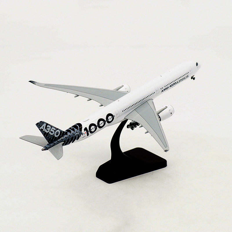 1: 400 scale 18.6CM simulation 350 A350-1000 Airbus passenger airplane landing gear alloy model toy collection display gift
