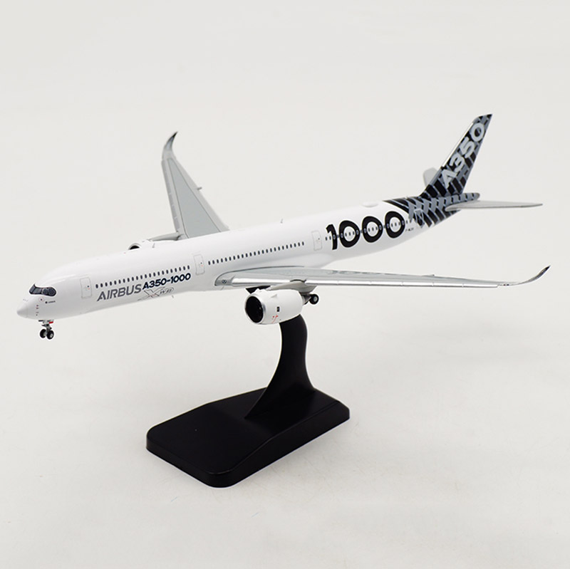 1: 400 scale 18.6CM simulation 350 A350-1000 Airbus passenger airplane landing gear alloy model toy collection display gift