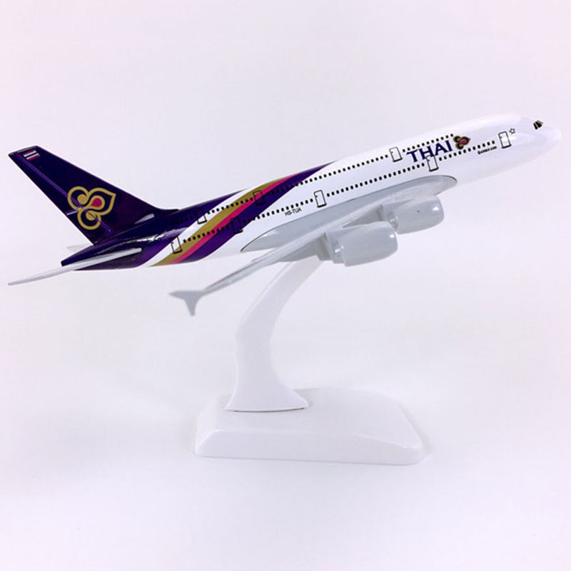 20CM 1:400 scale Airbus 380 A380 model THAI Thailand airplanes with base alloy aircraft airplane collectible display toy models 20CM 1:400 scale Airbus 380 A380 model THAI Thailand airplanes with base alloy aircraft airplane collectible display toy models