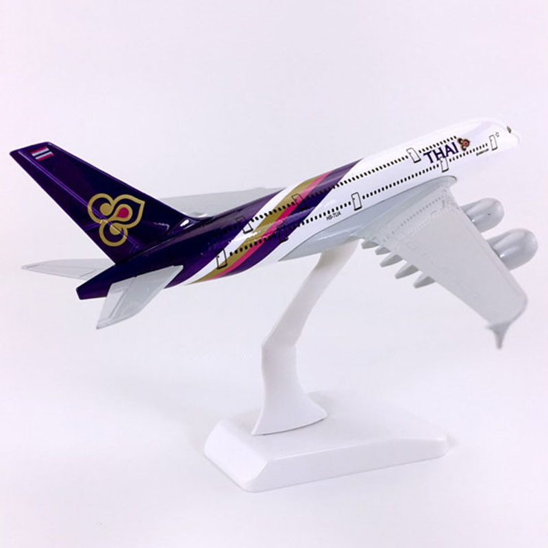 20CM 1:400 scale Airbus 380 A380 model THAI Thailand airplanes with base alloy aircraft airplane collectible display toy models 20CM 1:400 scale Airbus 380 A380 model THAI Thailand airplanes with base alloy aircraft airplane collectible display toy models